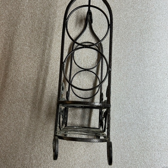 Ornate Wrought Iron Wine Rack/Stand - Picture 4 of 6